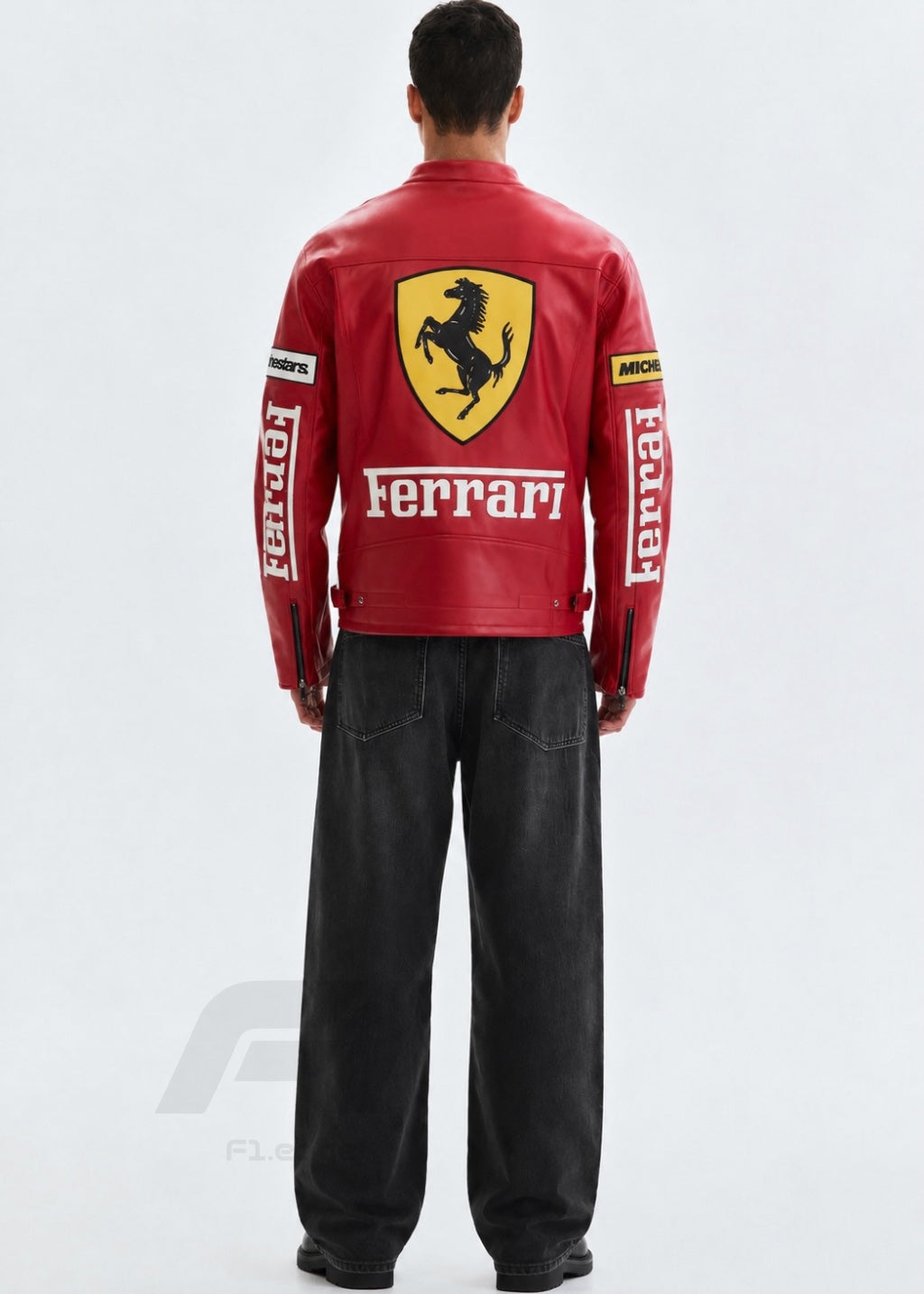 Premium Red Ferarri Unisex Leather Jacket |F1Edge