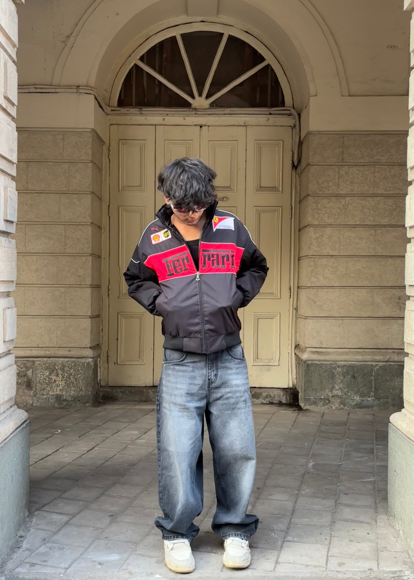 F1 Black Ferarri embroidery Jacket