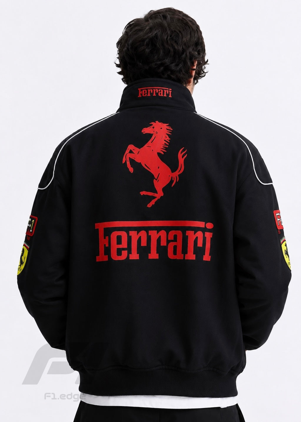 F1 Black Ferarri Unisex Jacket|F1Edge