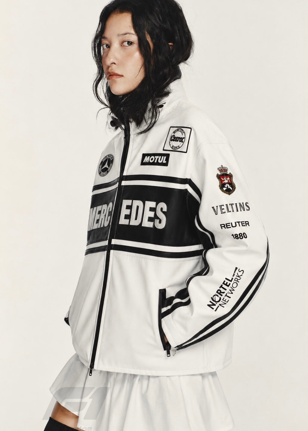 Premium Mercedes Unisex Leather Jacket |F1Edge
