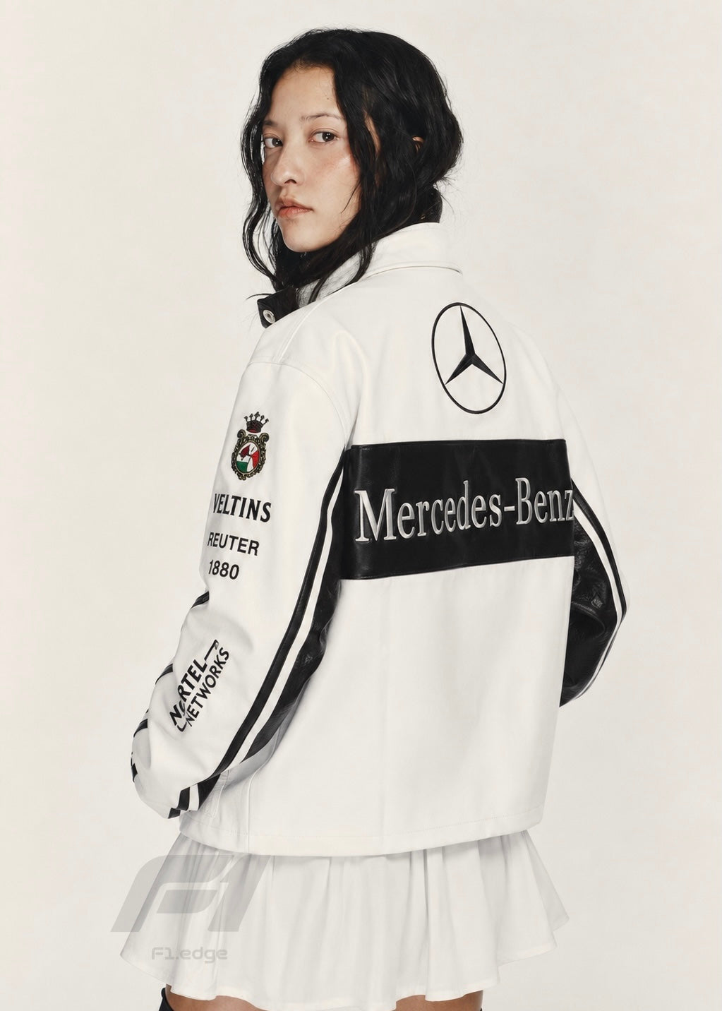 Premium Mercedes Unisex Leather Jacket |F1Edge
