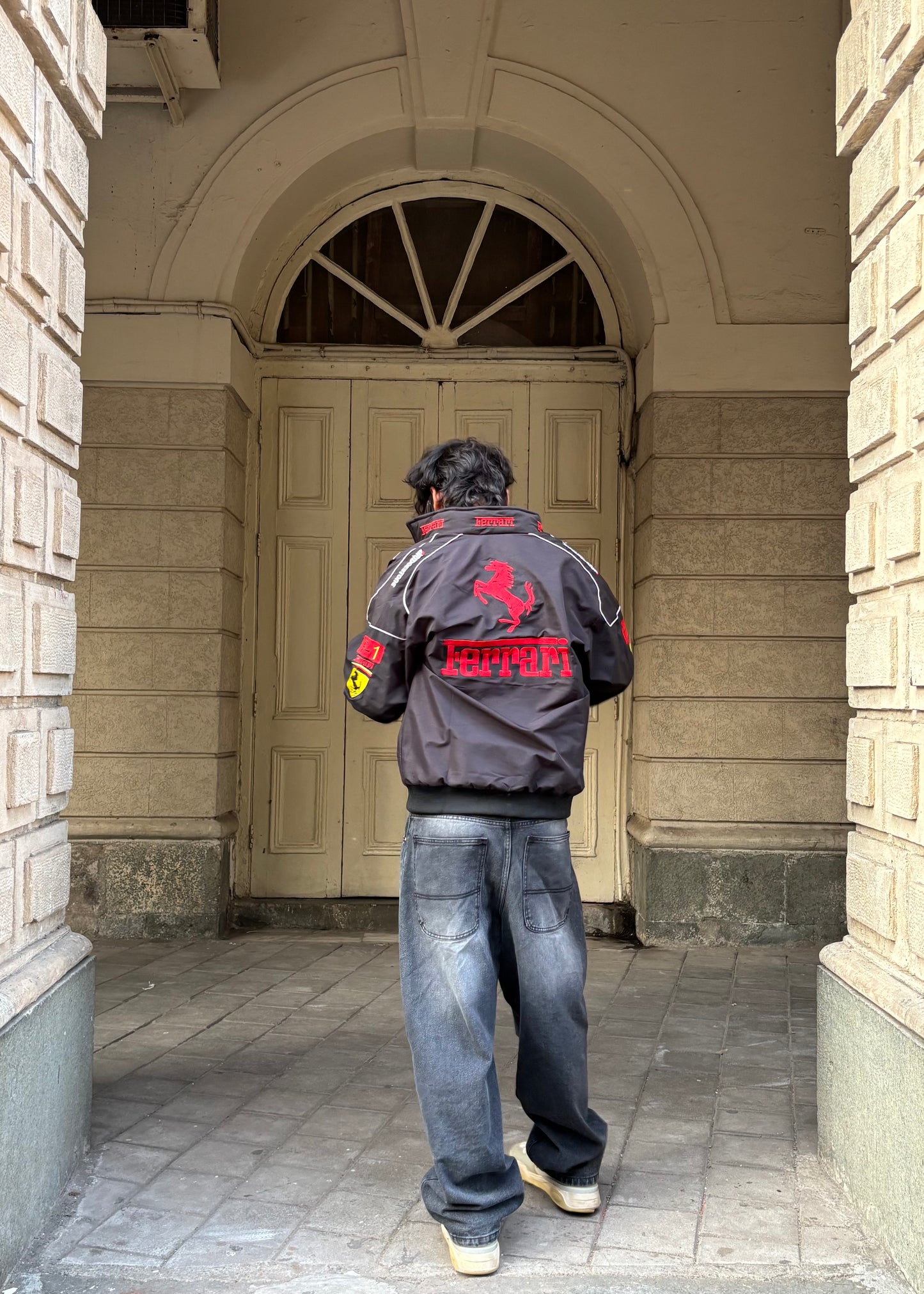 F1 Black Ferarri embroidery Jacket