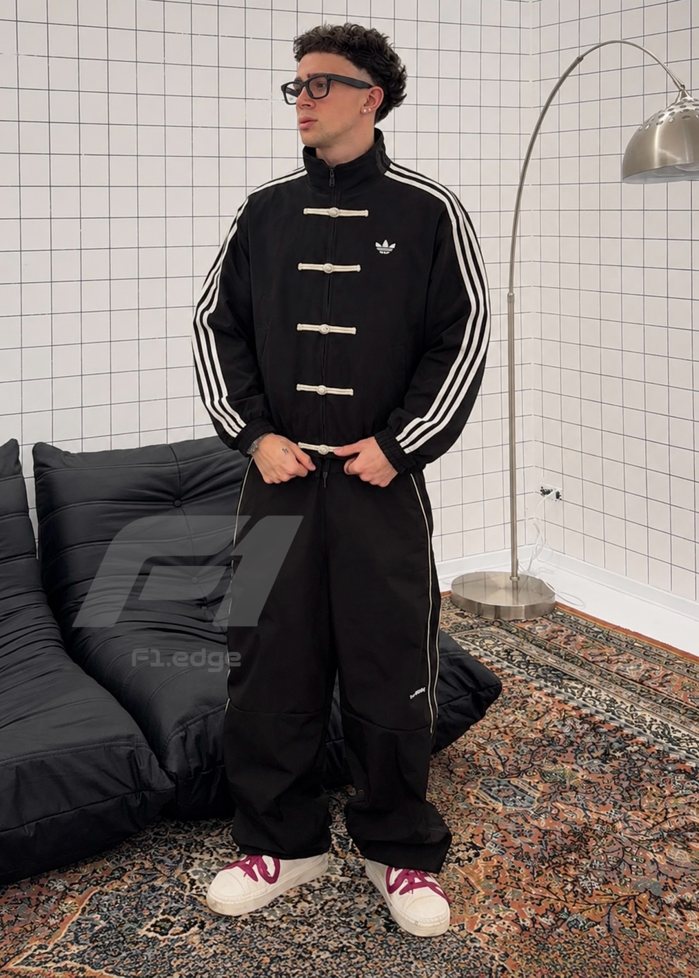 premium Black CNY suede Unisex  Jacket