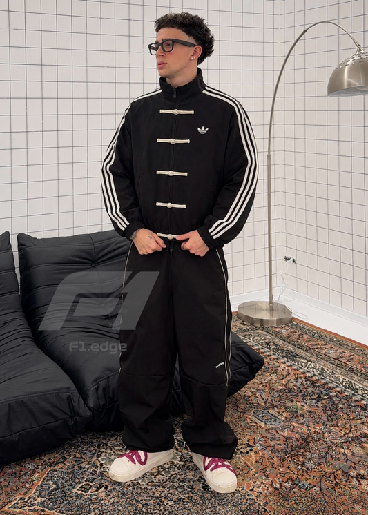 premium Black CNY suede Unisex  Jacket