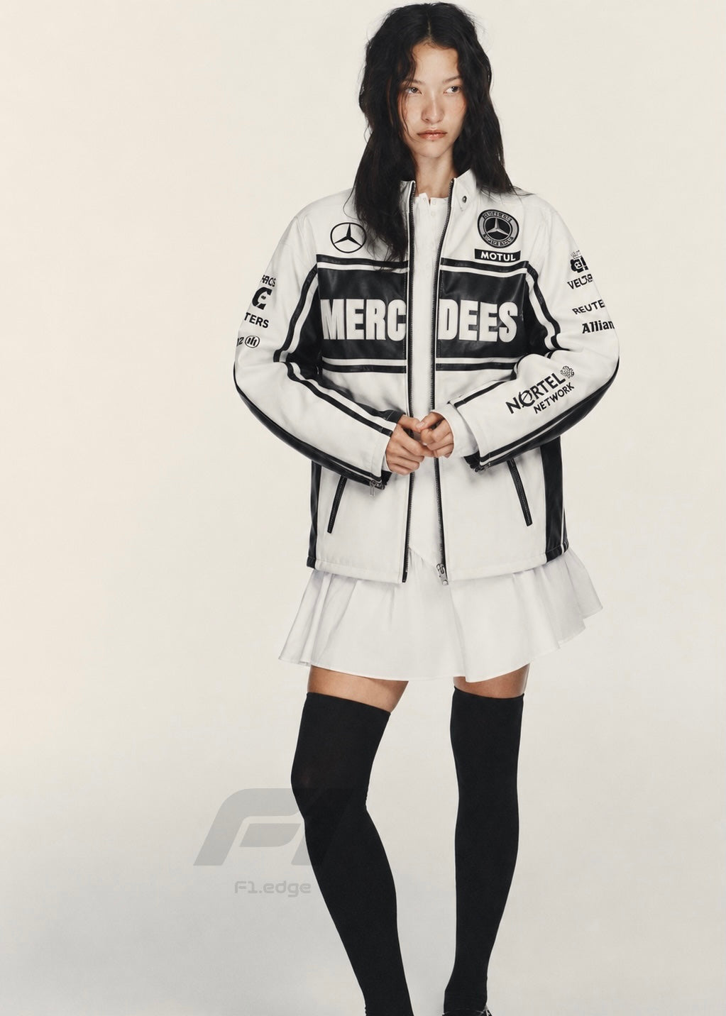 Premium Mercedes Unisex Leather Jacket |F1Edge