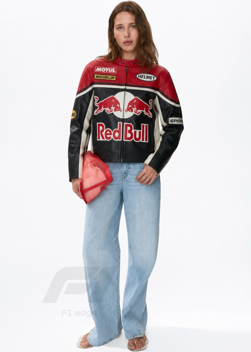 Red Bull Leather Jacket – Premium F1 Racing Style