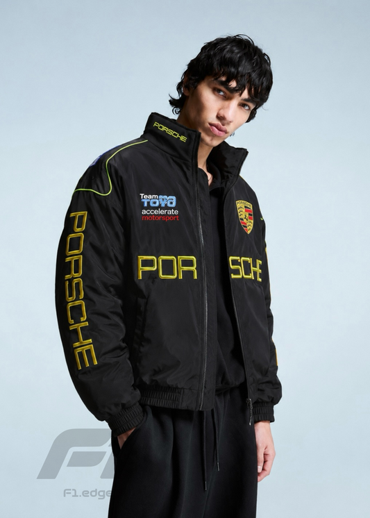 Porsche embroidery Unisex Racing Jacket