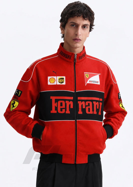 F1 Red Ferarri Unisex Jacket|F1Edge
