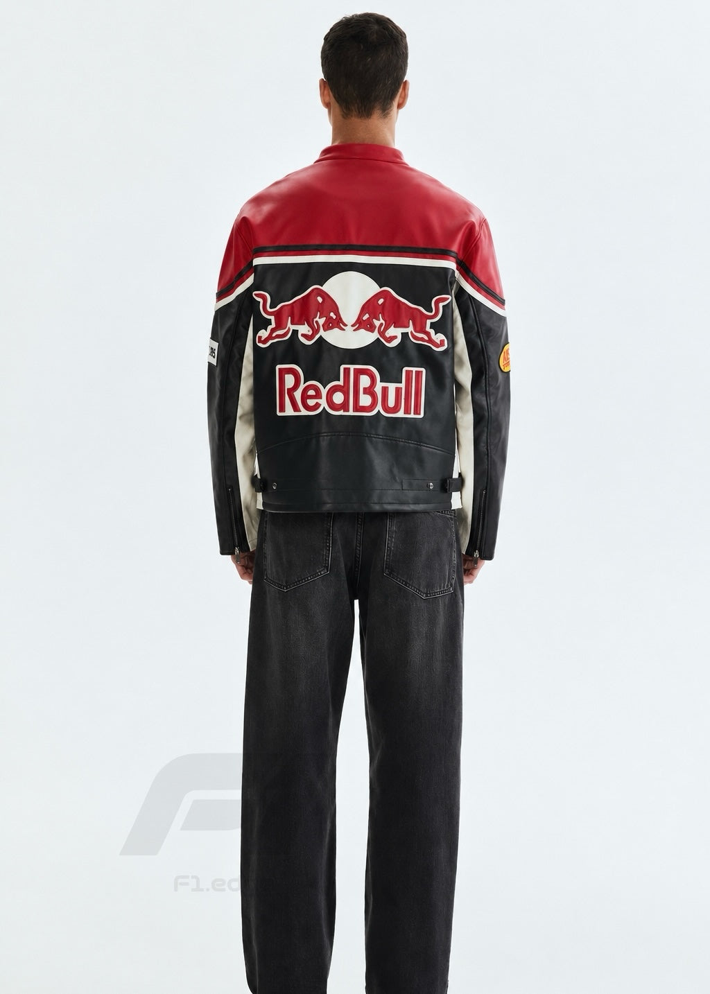 Red Bull Leather Jacket – Premium F1 Racing Style