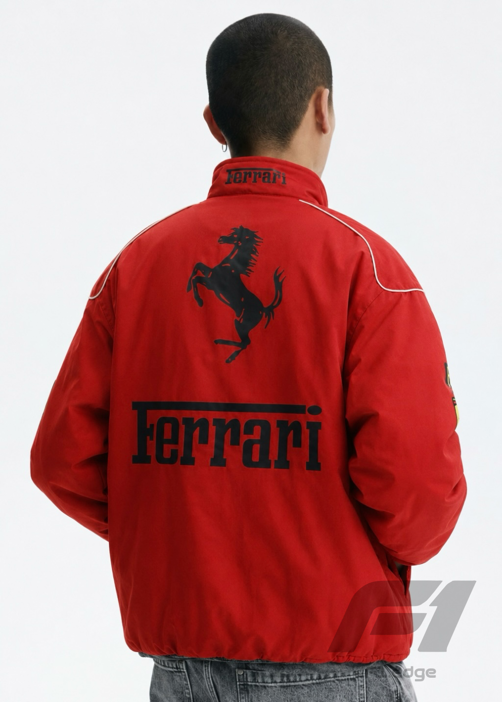 Red Ferarri Parachute Printed Unisex Jacket