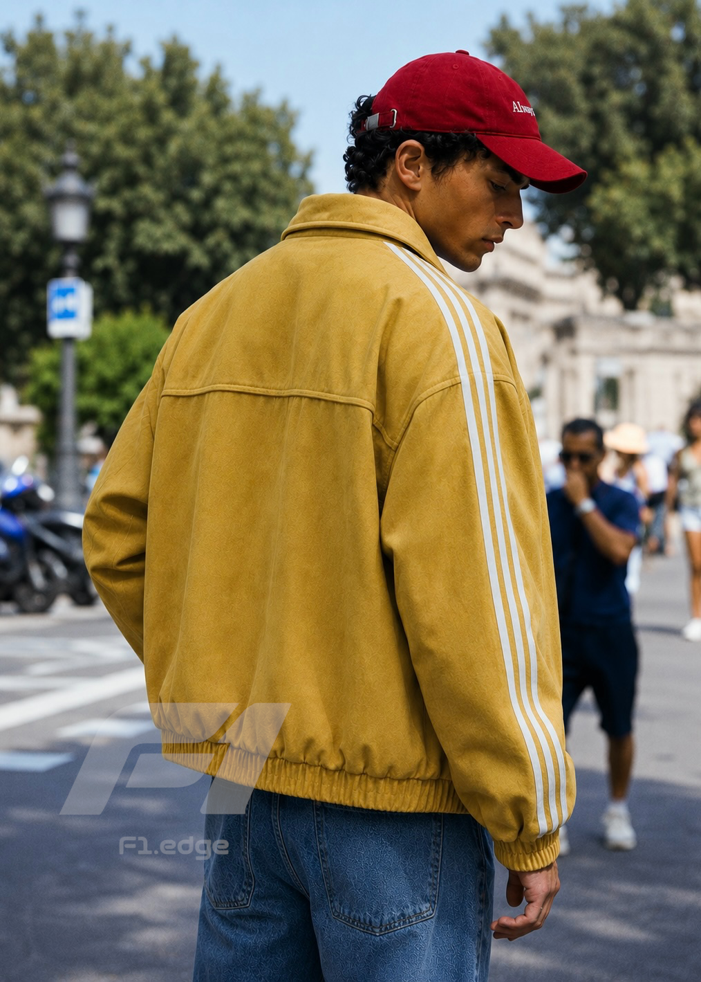 Premium Yellow Cny Suede Unisex Jacket