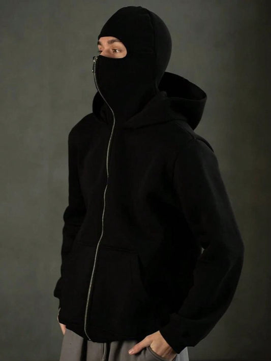 Oversized Balaclava Zip Up hoodie